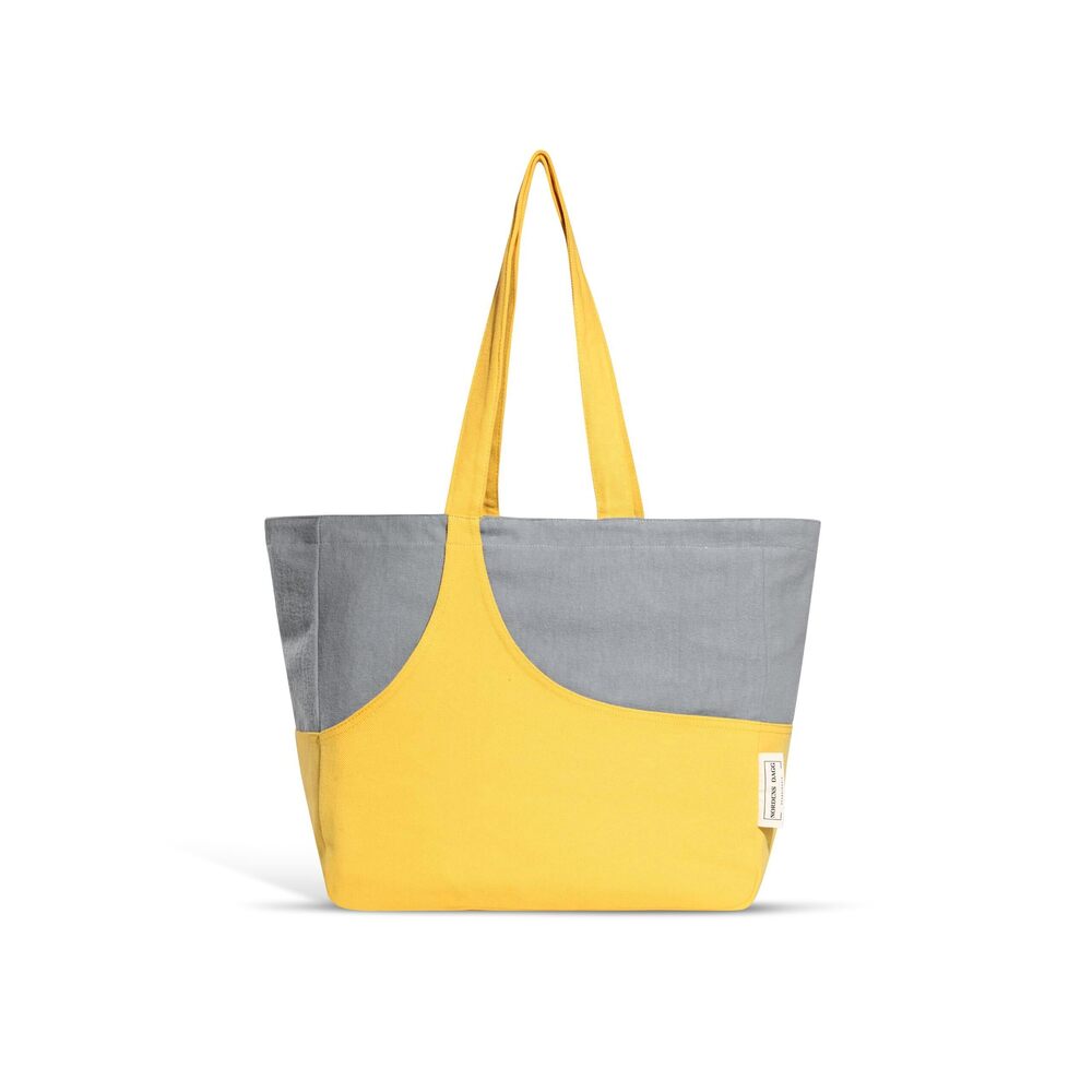 5539 Chic & Stylish Gabardine Bag – Two-Tone Design Washable Soft Touch